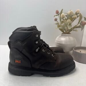 Timberland Pro Pit Boss 6" Steel Toe Work Boot Black Men 8.5 Medium
